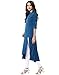 Janasya Indian Tunic Tops Crepe Kurti for Women (JNE1233-BLUE-KR-031-XL)