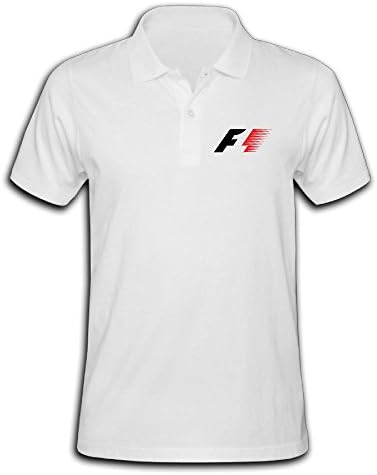 ATM3HAOJI Men's F1 Racing Motogp Polo Shirt White