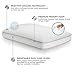 Sealy Essentials Cool & Comfort Reversible Cooling Pillow, Memory Foam, Standard/Queen, White, Queen Size (Pack of 1)