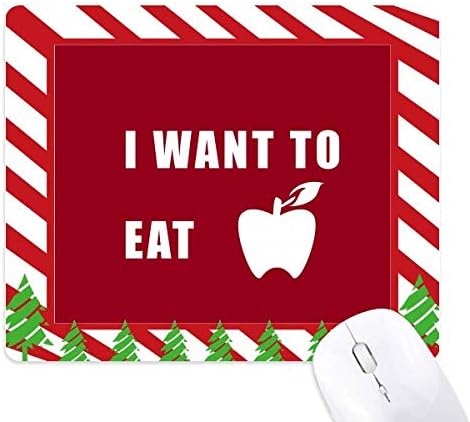 Eat Fruits Desire Life Mouse Pad Candy Cane Rubber Pad Christmas Mat