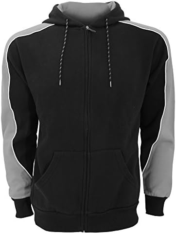 Formula Racing Mens Clubman Full Zip Hooded Jacket/Hoodie (XS) (Black/Grey/White)