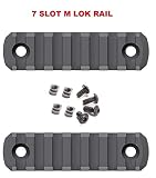 360 Tactical 7 Slots M-LOK Rail Section for M Lok Handguard Seven Slots Rail Set of 2 Pieces