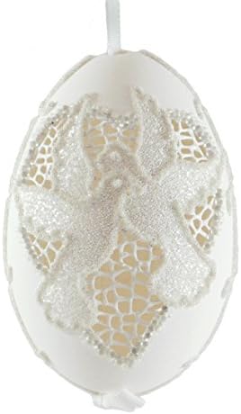 Love Doves Wedding Christmas Handcrafted Goose Eggshell Hanging Ornament