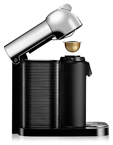 Nespresso Vertuo Coffee and Espresso Maker, Chrome with Aeroccino3 Milk Frother (Renewed) - Thumbnail 3