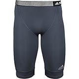adidas Performance Men's Techfit Base 9-Inch Short Tights, Lead, Medium