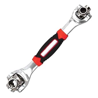 CABLE GALLERY 48 in 1 Socket Wrench Tools Works with Spline Bolts Torx 360 Degree 6-Point Universal Furniture Car Repair Hand Tool Handles up to 135kg of Pressure Universal Hand Tool Wrench