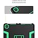 TIANLI for All-New Amazon Kindle Fire HD 8 Tablet Case (7th Generation,2017 Release) - Sturdy Kickstand and Shockproof Protection and Heavy Duty for Kids,Black Green