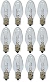GE Lighting 4-Watt Night Light, Clear C7 2CD, 12-Bulbs