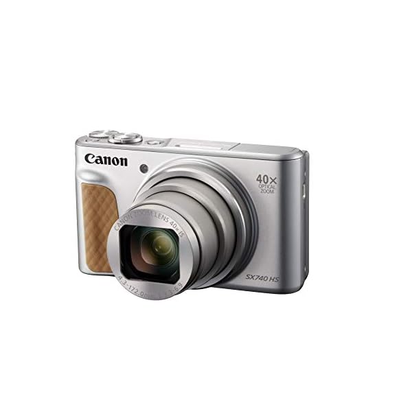 Canon PowerShot SX740 HS Digitalkamera (20,3 MP, 40-fach optischer Zoom, 7,5cm (3 Zoll) Display, DIGIC 8, 4K Ultra HD, HDMI, WLAN, Bluetooth, Blendenautomatik, Zeitautomatik), silber – Bild 5
