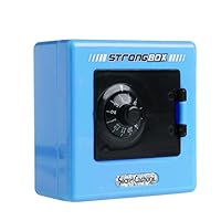 Mimgo Store Money Box Code Safe Coins Cash Square Saving Pot Piggy Bank Combination Lock (Blue)