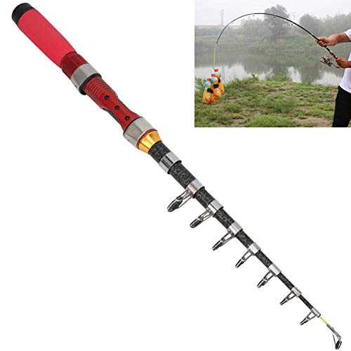 Minglin Angelrute Angelrute Pole 1. 9M Tragbare Rotationsfischerei Pole Outdoor Fiberglas Teleskop Casting Angelrute – Bild 5
