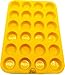 Yellow 24 Cup Silicone Mini Muffin/Cupcake Pan with Recipe eBook (14) by Bear Bakeware, Non-stick, BPA-free, Dishwasher Friendly, FDA Approved 100% Food Grade Silicone