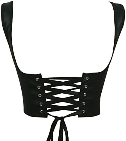 NADAINGAA Women's Sexy Tank Tied Lace up Denim Waist Cincher Belt Underbust Waist Belt Corset (3XL)