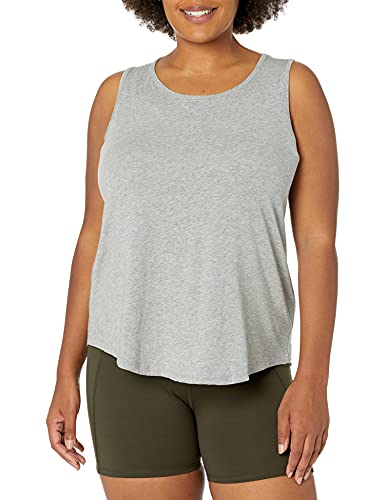 Amazon Essentials Women's Soft Cotton Open Back Sleeveless Yoga Tank (Available…