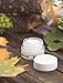 Clear Glass 0.25 oz Thick Wall Balm Jars with White Foam Lined Smooth Lids (12 pack)