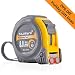 MulWark 26ft Measuring Tape Measure by Imperial Inch Metric Scale with Both-side Metal Blade,Magnetic Tip Hook and Shock Absorbent Case-for Construction,Contractor,Carpenter,Architect,Woodworking primary