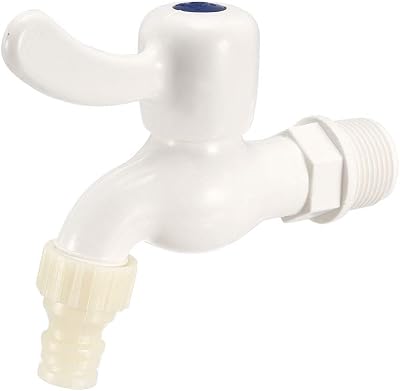 sourcing map 2pcs G3/4 Male Thread PVC Water Tap Faucet Single Spout Wall