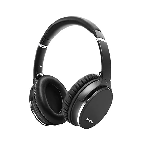 Noise-Cancelling-Wireless-Headphones-Bluetooth-50-Srhythm-NC35-Lightweight-Over-Ear-Headset-with-CVC80-MicType-C-Fast-Charge40-Hrs-PlaytimeVoice-Call-for-iOS-AndroidCellphoneTVPCGun-Black Srhythm NC35 Noise Cancelling Wireless Headphones Bluetooth 5.0, Foldable Over Ear Headset with Build-in Mic,50+ Hrs…