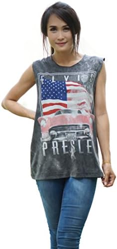 Bkksnow Elvis Presley Classic Rock sleeveless Tank Top Shirt