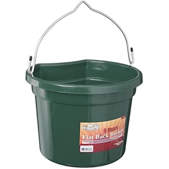 Tough 1 Flat Back Bucket, Hunter Green, 8-Quart