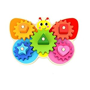 Wooden-Toys--Butterfly-Gear-Game-Wooden-Toy-for-Toddlers--Educational-Sorting-Game-with-Turning-Wheels--Non-Toxic-and-Safe-Materials--Learn-Colours-and-Shapes-Great-Gift-for-Girls-and-Boys Wooden Toys – Butterfly Gear Game Wooden Toy for Toddlers – Educational Sorting Game with Turning Wheels – Non-Toxic and…
