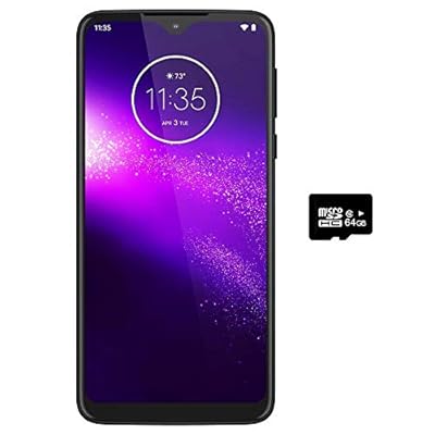 Motorola Moto One Macro (64GB, 4GB) 6.2", Macro Vision Camera (5X Closer) Dual SIM GSM Unlocked (at&T/T-Mobile/MetroPCS/Cricket/H2O) XT2016-2 International Model