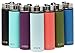 MIRA 12 Oz Stainless Steel Vacuum Insulated Wide Mouth Water Bottle with 2 Caps | Thermos Keeps Cold for 24 Hours, Hot for 12 Hours | Double Walled Powder Coated Travel Flask | Pearl Blue