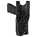 BLACKHAWK SERPA® Level 3 Light Bearing Duty Holster with Basket Weave Finish, Size 00, Black