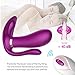 G-Spot Wearable Vibrator Butterfly Waterproof Vibrators Clitoris Masturbation Dildo Adult Sex Toys Invisible Wand USB Rechargeable Vagina Stimulator Massager for Women Couples (Purple)