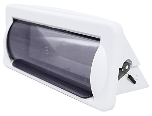 Rockville RWSG4W Universal Marine/Boat Receiver Waterproof Housing Case White