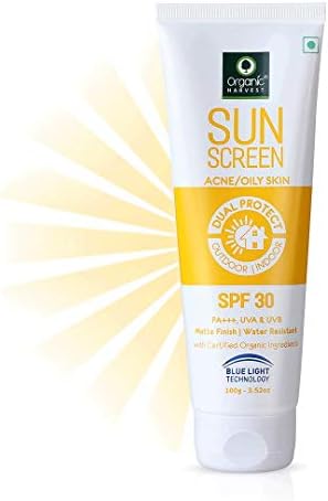 organic harvest sunscreen for oily skin spf 30