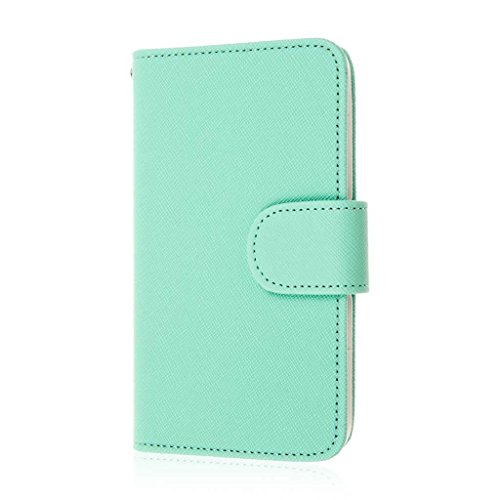 MPERO FLEX FLIP Wallet Case for LG Optimus F60 / F60 / Transpyre / Tribute LS660 - Mint