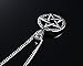 Stainless Steel Powerful Pentacle Necklaces Pentagram, Wicca Traditional Seal of Solomon Pendant, 23.5 Inch Curb Chain