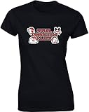 Brand88 Serial Tamagotchi Killer, Ladies Printed T-Shirt - Black/Transfer S = 2-4