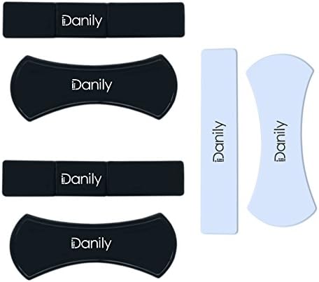 Danily 4 Pack Universal Cell Phone Holder Sticky Mat Nano Technology Gel Pads Flourish Lama, Comes with 2 Pack White Color Set Stickies