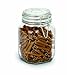Anchor Hocking 38-Ounce Glass Jar with Hermes Clamp Top Lid, Set of 4, Clear -