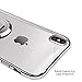 iPhone X/XS Case, Vivafree [Skyfall Series] Premium Kickstand Transparent Slim Fit Clear Full Protection Cover Case Kick Stand [Wireless Charging] for Apple - Silver