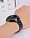 V-MORO for Gear Sport Bands/Galaxy Watch 42mm Band, 20mm Black Stainless Steel Replacement Strap with Blue Resin Bracelet for Samsung Gear Sport Smartwatch R600/Galaxy Watch 42mm R810