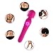Dual Motors Safe Silicone Wand Massager with Heating Tail - 7 Period of Vibration Frequency - USB Recharging - 100% Waterproof - Help You Relaxing Yourself.