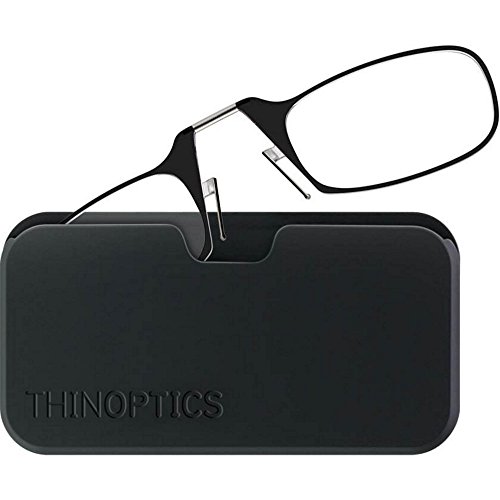 Thinoptics reading glasses + black universal pod case | classic c…