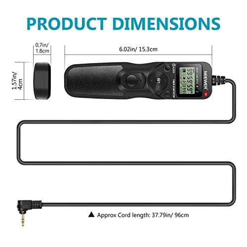 Neewer LCD Timer Shutter Release Remote Control for Canon 700D/T5i