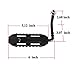Front Foot Pegs Compatible for 1997-2006 Jeep Wrangler TJ 2door Exterior Door Hinge Foot Peg Rest Pedal Pair