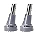 Crutch Tips Anti-Skid and Wear-Resisting Crutch Tips, High Performance Rubber 360 Degree Swing Tips, Large,7/8 inch (22 mm),Gray