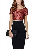 Women's Glitter Sequins Backless Crop Tops Candy colors Short Sleeve T-shirt XX-Large Red