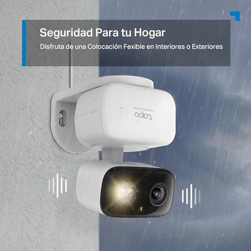 C216 - Cámara 2K 3MP 360°, IA, Interior/Exterior, MicroSD 512 GB