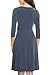 KAYLYN KAYDEN KLKD Women's 3/4 Sleeve Knee Length Self-Tie Faux Wrap Dress Made In U.S.A.