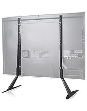 WALI TVS001 Universal TV Stand Table Top for Most 22 to 65 inch LCD Flat Screen TV, VESA up to 800 by 400mm , 22 - 65 inch