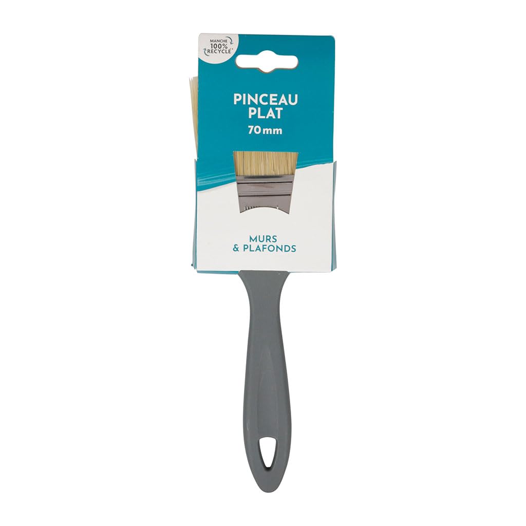 COGEX Brush-Width: 70 mm-for Walls and Ceilings-Handle Made of 100% Recycled Plastic-for Flat Surfaces, NC