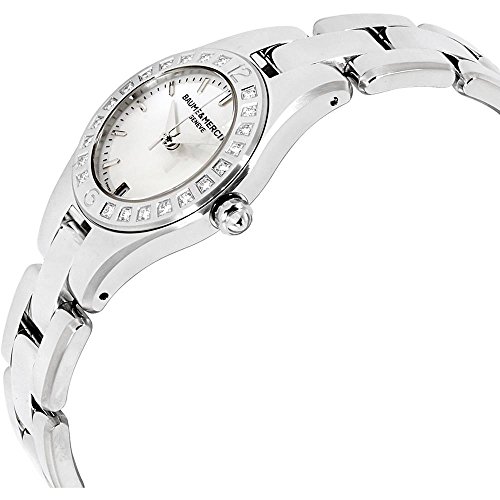 Baume-et-Mercier-Linea-MOP-Dial-Steel-Diamonds-Quartz-Ladies-Watch-MOA10078