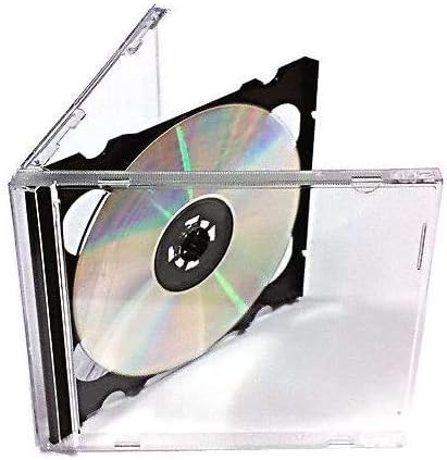 100 x Double-Disc Jewel Cases - for CD, DVD and BD-R - 100 Pack